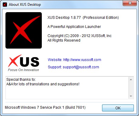 XUS Desktop