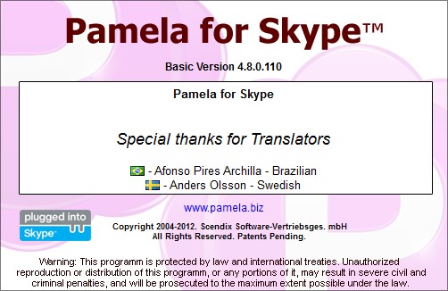 Pamela for Skype