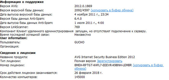 AVG Internet Security 2012 Business Edition 12.0.1869 Final