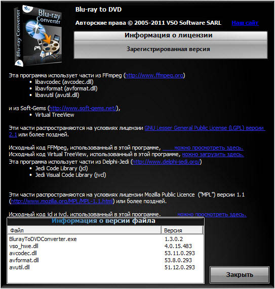 VSO Blu-ray to DVD 1.3.0.2