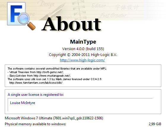 MainType 4.0.0 Build 155